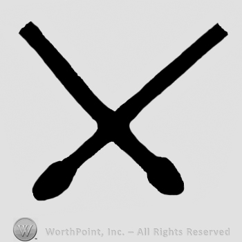 Crossed drum sticks