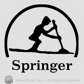 Workman moving lever, Springer written below with lowercase letters