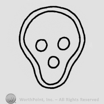 Oval shape with three circles inside