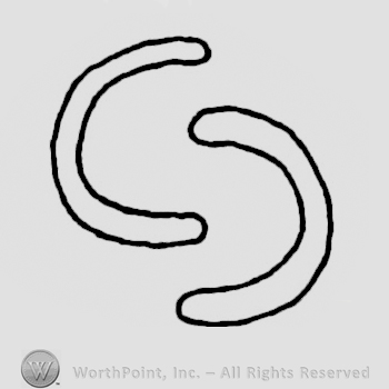 Uppercase mirrored double C.