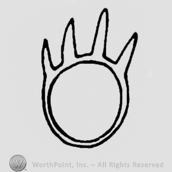 Stylized bear paw.