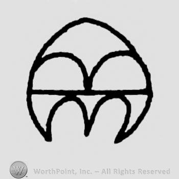 Round shape with three fangs.