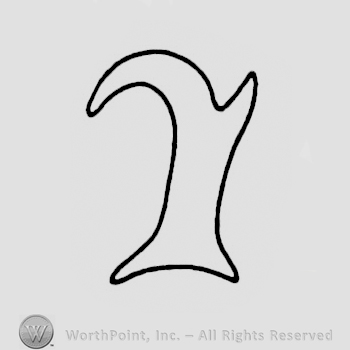 Stylized antelope horn.