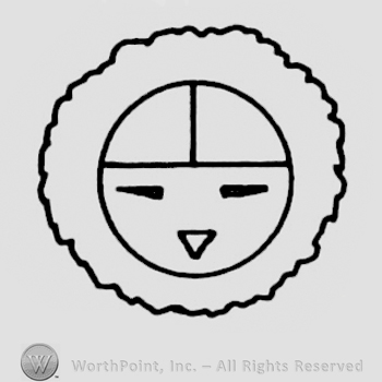 Stylized sun.