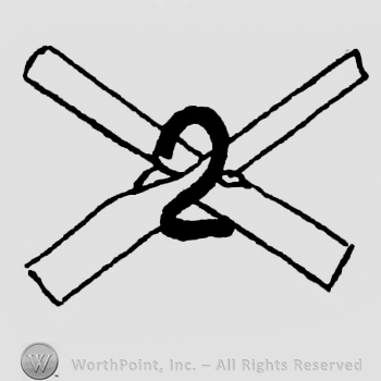 Crossed rifles and number 2 written infront.