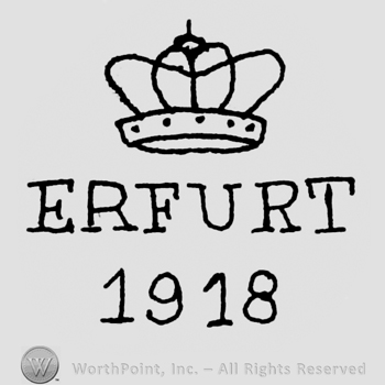 Crown and ERFURT 1918 written bellow.