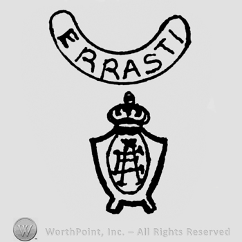 Crowned shield; ERRASTI in a curved border written above.