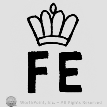 Initiqals F and E with a crown above.