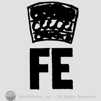 Initiqals F and E with a crown above.