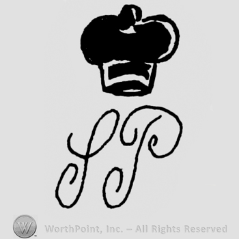 Initials S and P with a crown on top.