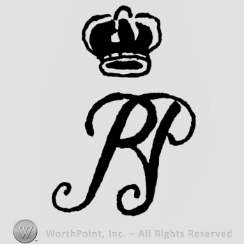 Initials B and P with a crown on top.