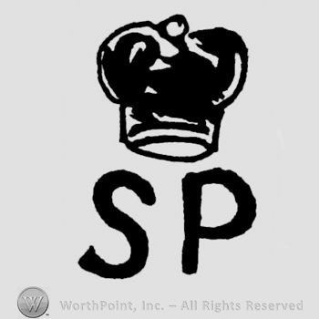 Initials S and P with a crown on top.