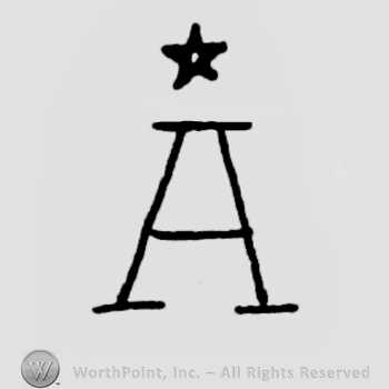 Capital A with a star on top.