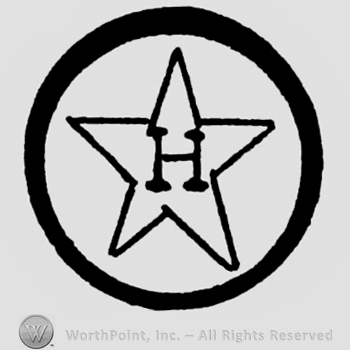 A  circle;star with H written inside.