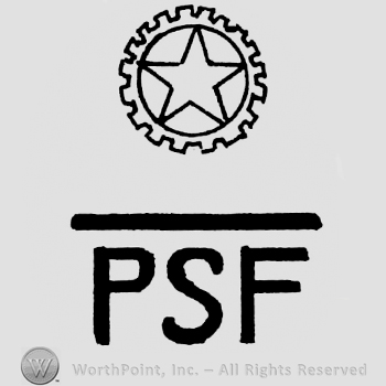 Star in a circle;PSF written bellow.