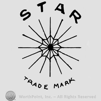 Spider web with word STAR written on top and TRADE MARK bellow.