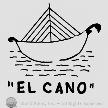 A boat;EL CANO written bellow.