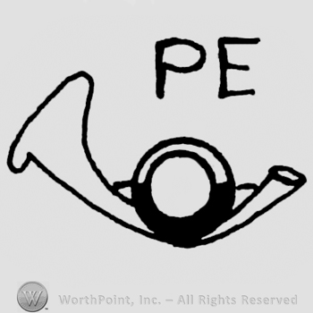 Trumpet with PE written on top.