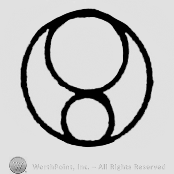 Circle with another 2 small circles inside .
