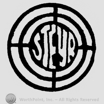 Steyr written in a target.