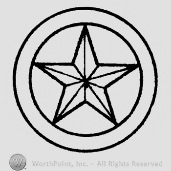 Double circle enclosing a star.