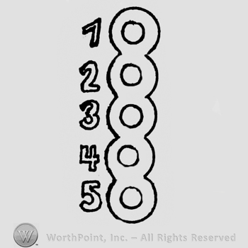 Numbers from 1 to 5 written and a double circle besides each ao them.