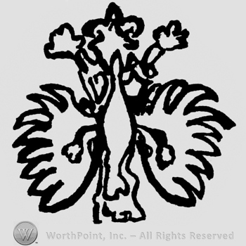 Kind of a dragon shape;opened wings.