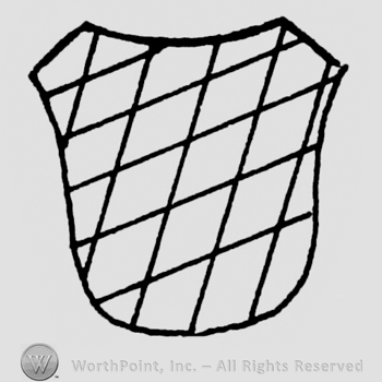 Lined shield.