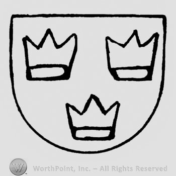 Shield with three crowns on.