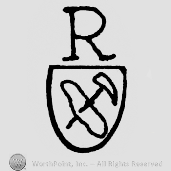 Shield with letter R above.