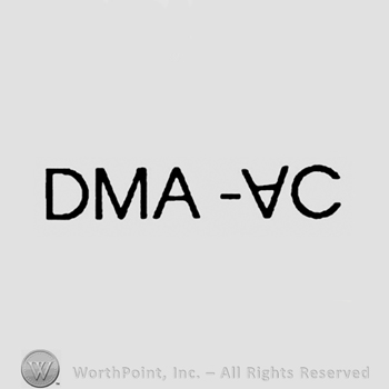 DMA-AC written in uppercase with the last A upside down.