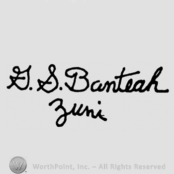G.S. Banteah  handwritten above Zuni.