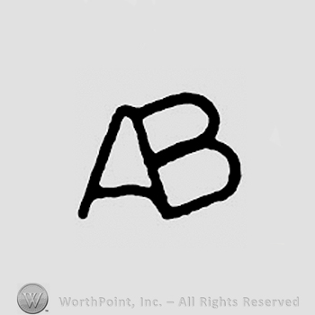 Uppercase letters AB conjoined.