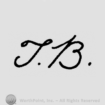 Initials T.B, handwritten.