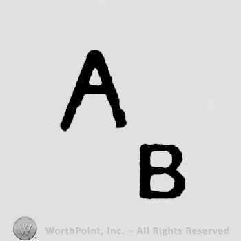 Uppercase letters AB.