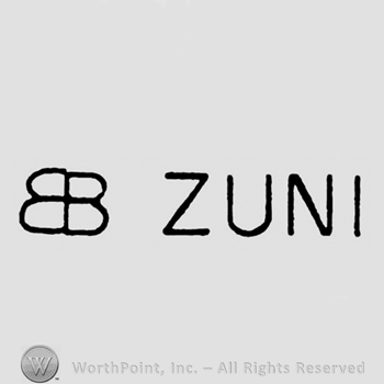 Letters BB conjoined and Zuni written in uppercase letters.