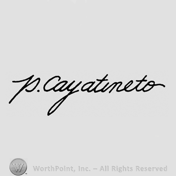 The name P. Cayatineto handwritten.
