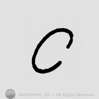 Letter C in uppercase.