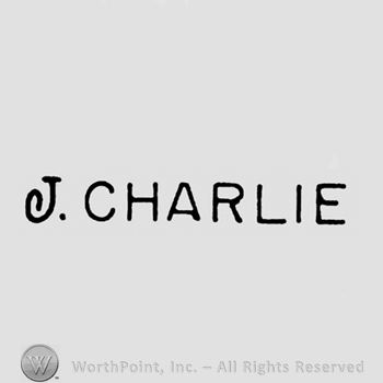 The name J. Charlie written in uppercase.