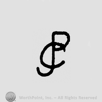 Letters PJC in monogram.
