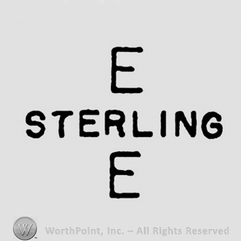 Initials E and E over and under and separated by the word STERLING written in uppercase letters.