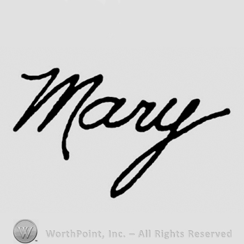 The name Mary handwritten.