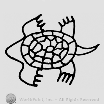 Symbol of a loggerhead turtle.