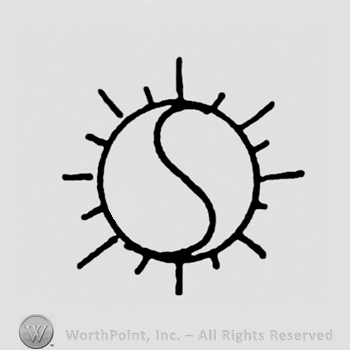 Sun symbol with an S inside.
