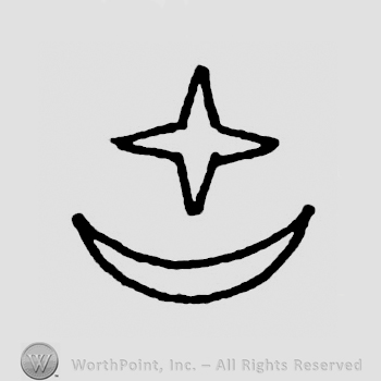Symbols of a star and a crescent moon.