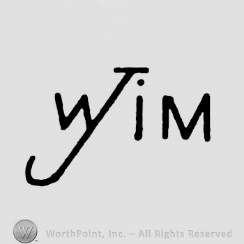Letters WJIM with WJ conjoined, all in uppercase.
