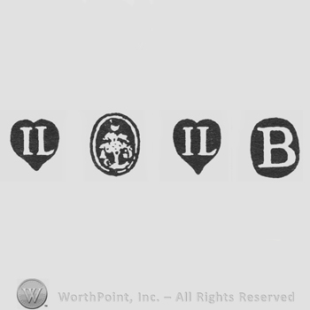 IL; Three Fish & Bell; IL and date-letter B