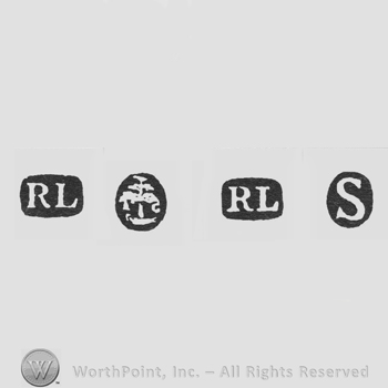 RL; Three Fish & Bell; RL and date-letter S