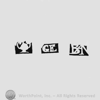 Trophy; GE and BAN in monogram