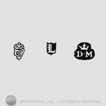 Harp Crowned; date-letter L and  maker's mark DM crowned